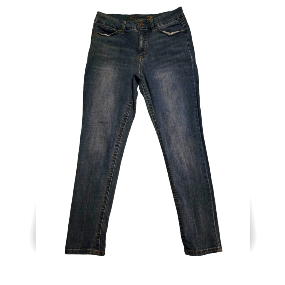 Women's Seven7 Tummyless High Rise Skinny Jeans Medium Wash, Size 14